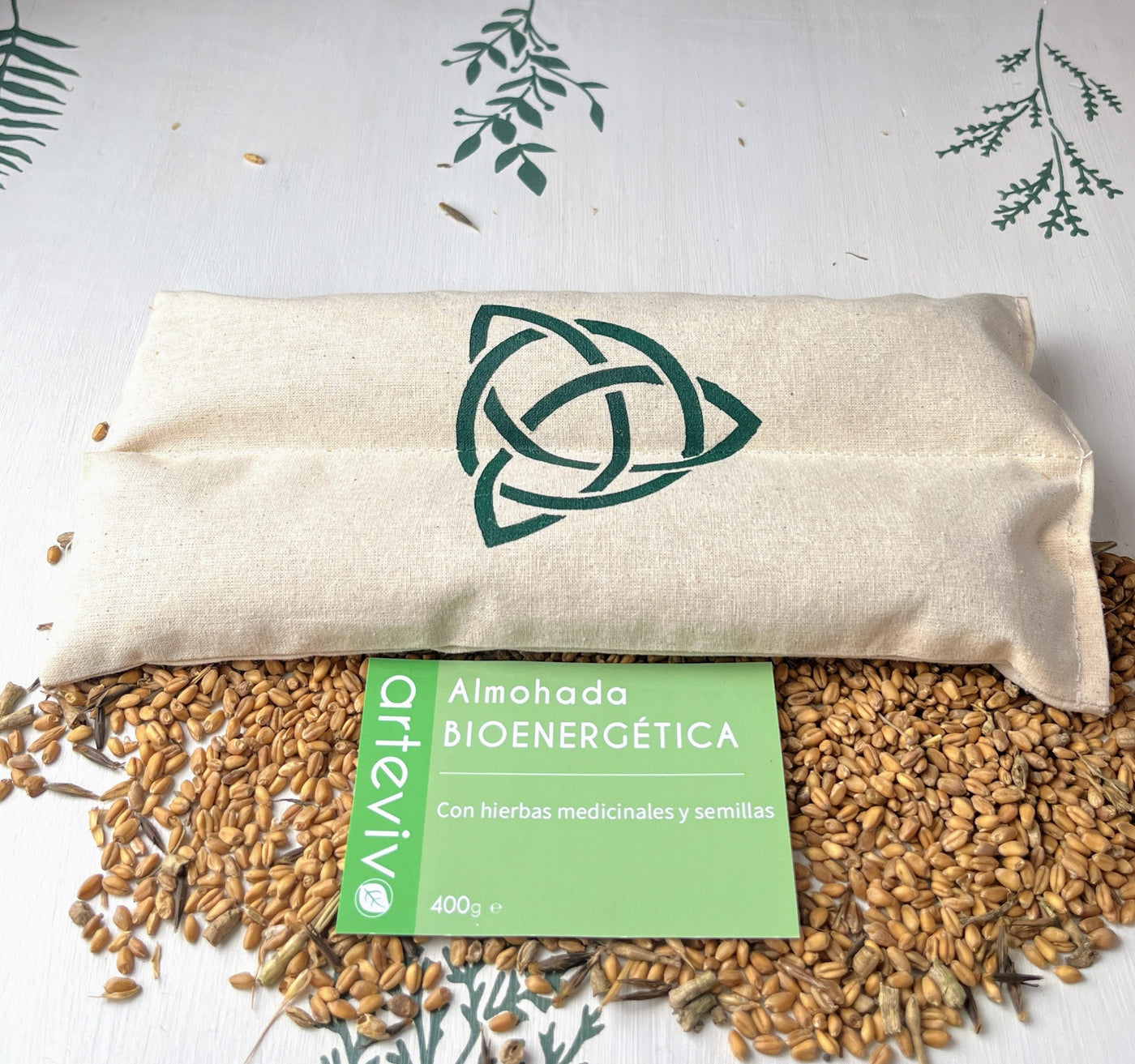 Almohada Bioenergética con Semillas y Hierbas