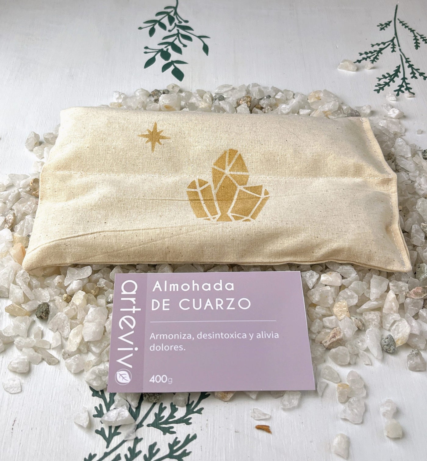 Almohada Terapéutica de Cuarzo